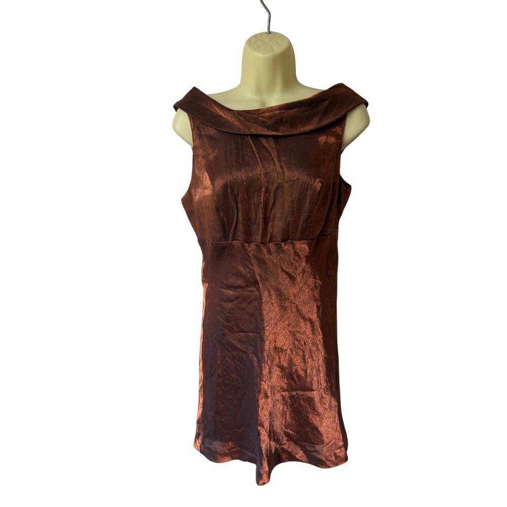 Francine Browner Vintage 80s/90s Copper Cocktail Dress
